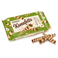 Вафельные трубочки Roshen "Konafetto" с ореховой начинкой, 140 гр