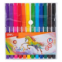 Фломастеры DELI "ColoRun", 12 цветов