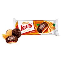 Печенье сдобное Roshen "Lovita Jelly Cookies", c желейной начинкой со вкусом апельсина, 135 гр