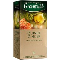 Чай Greenfield "Quince Ginger", зелёный, 25 пакетиков