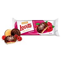 Печенье сдобное Roshen "Lovita Jelly Cookies", c желейной начинкой со вкусом малины, 135 гр