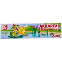 Акварель медовая Луч "ZOO", 6 цветов, без кисти, картонная упаковка