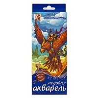 Акварель медовая Луч "Фантазия", 12 цветов, без кисти, картонная упаковка