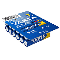 Батарейки Varta "Longlife Power" ААА (LR03) алкалиновые, 12 штук в блистере