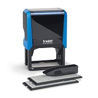 Штамп самонаборный Trodat 4927/DB, 8 стр., 2 кассы, пластик, 60х40 мм