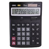 Калькулятор настольный DELI "1507" 12 разрядный, 170х122х32 мм, черный