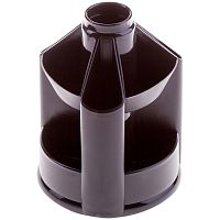 Настольный органайзер СТАММ "Mini Desk" вращающийся, чёрный